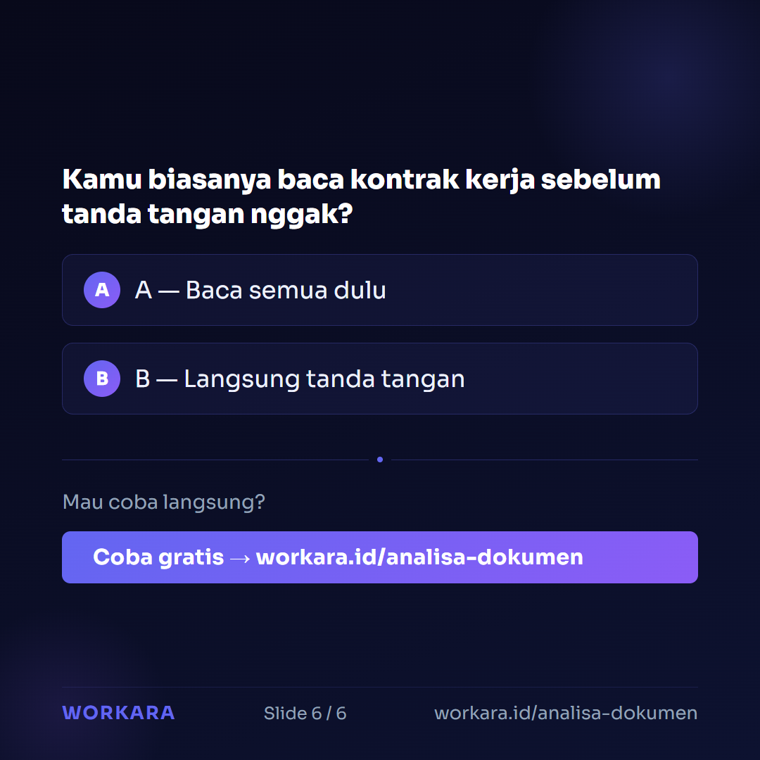 Coba Analisa Dokumen di Workara