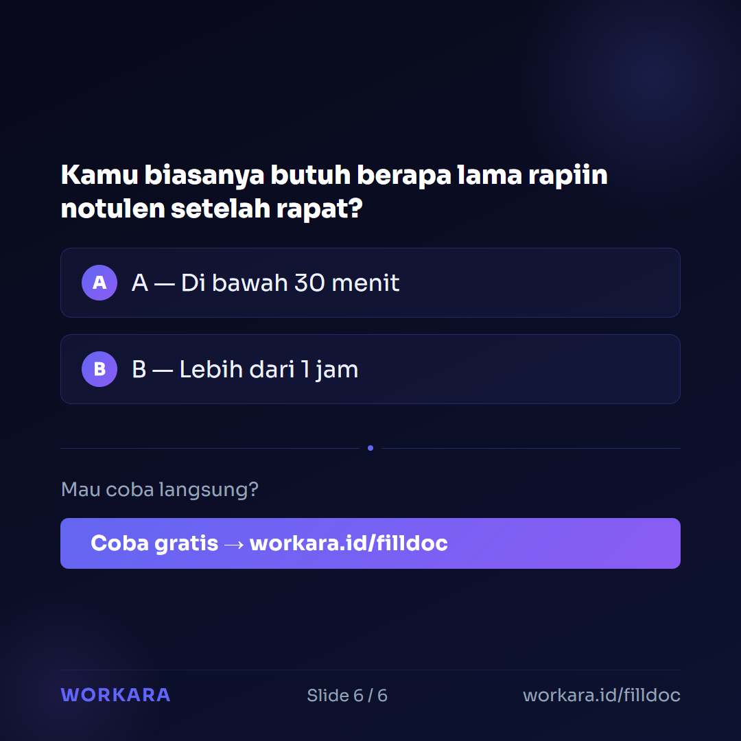 Coba FillDoc AI di Workara