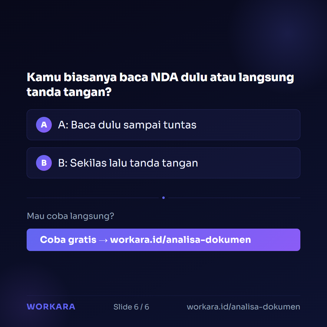 Coba Analisa Dokumen di Workara