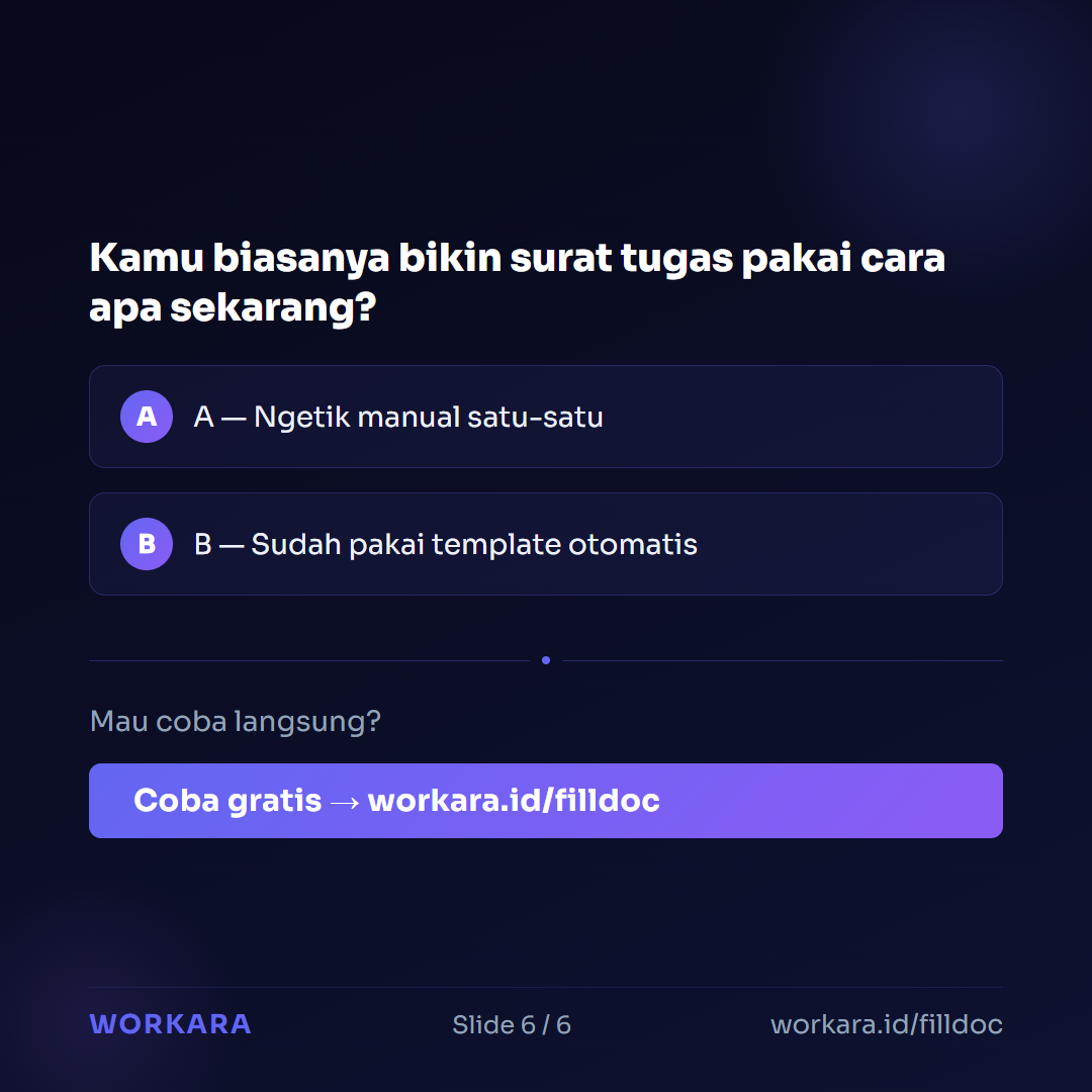 Coba FillDoc AI di Workara