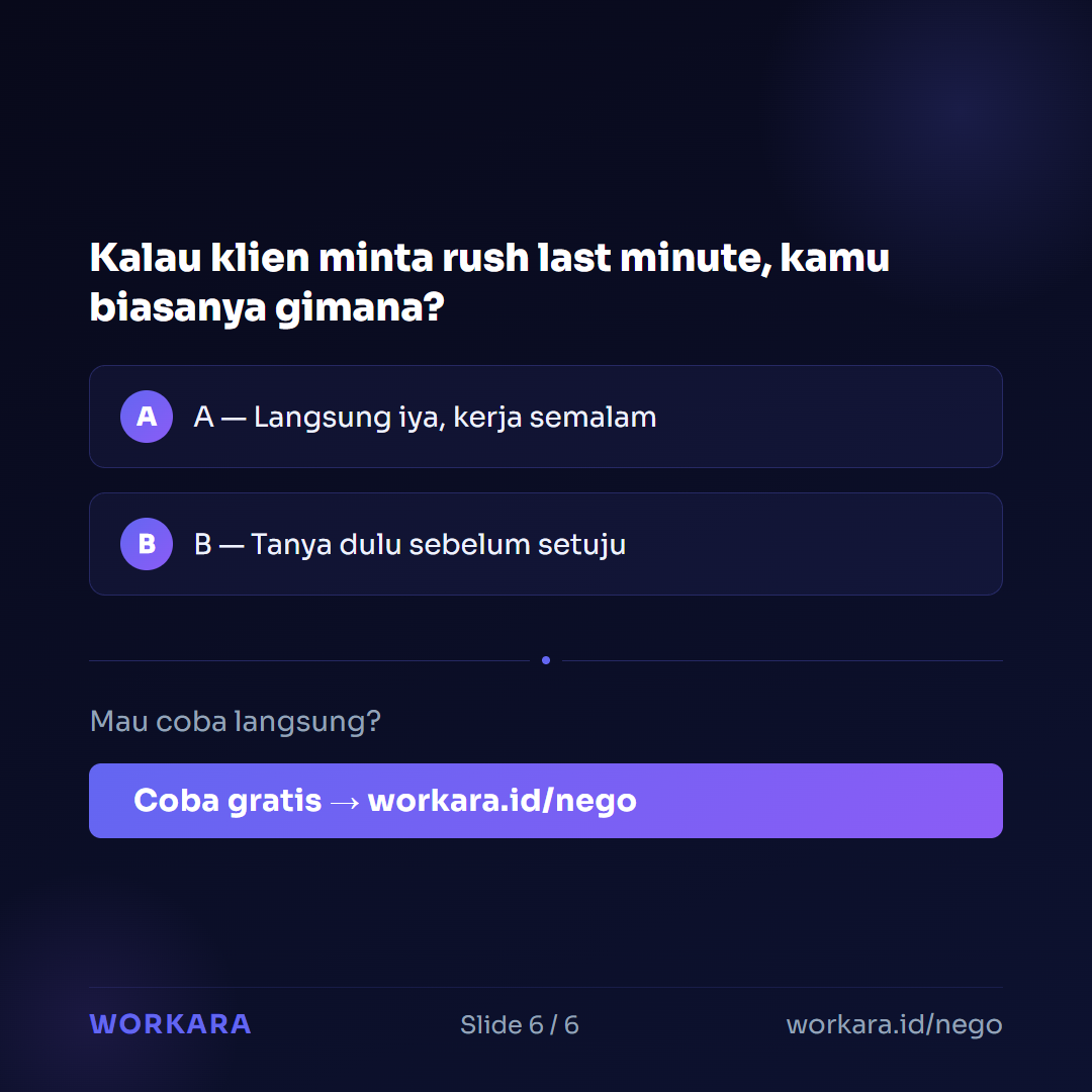Coba Nego AI di Workara
