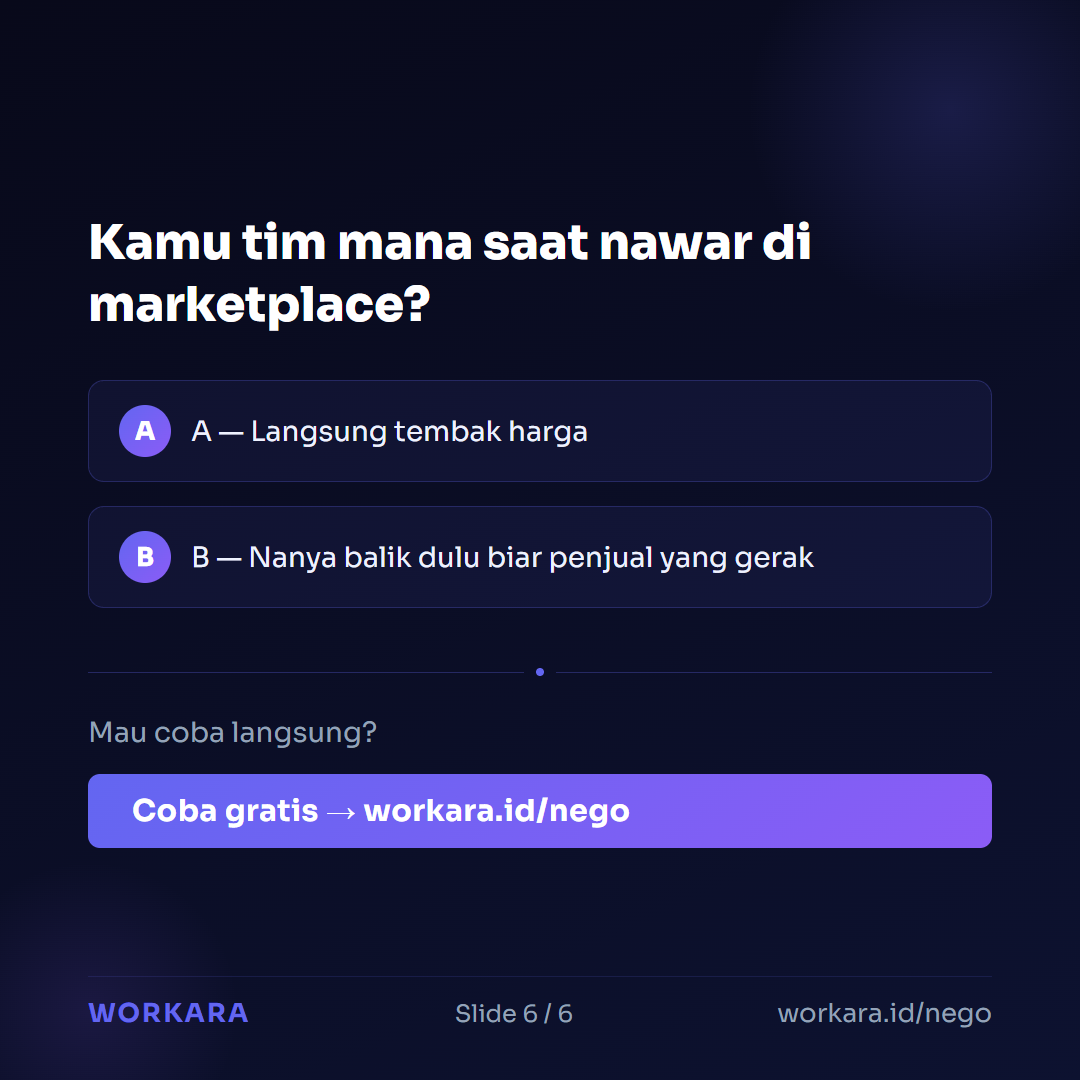 Coba Nego AI di Workara