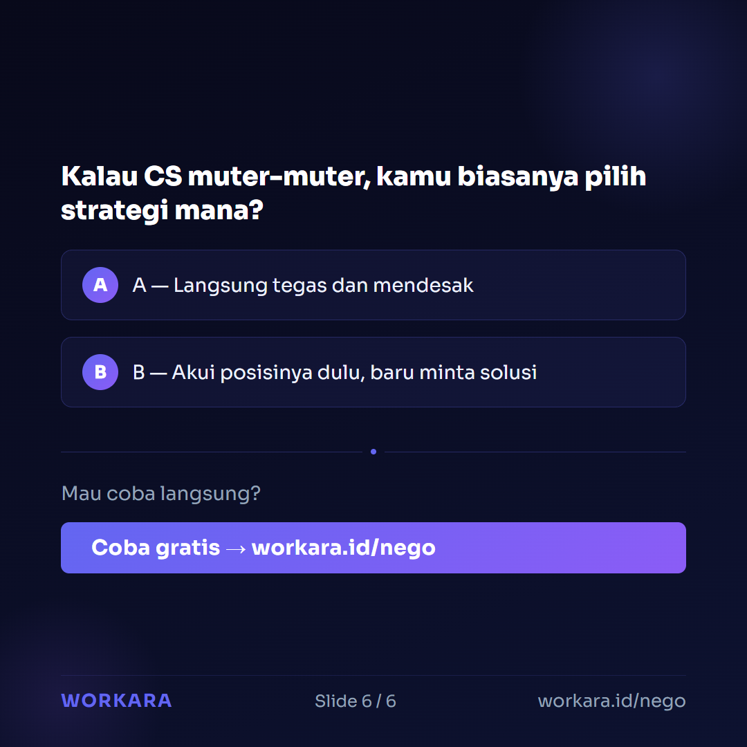 Coba Nego AI di Workara