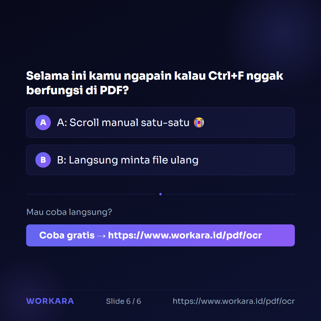 Coba PDF Organizer di Workara