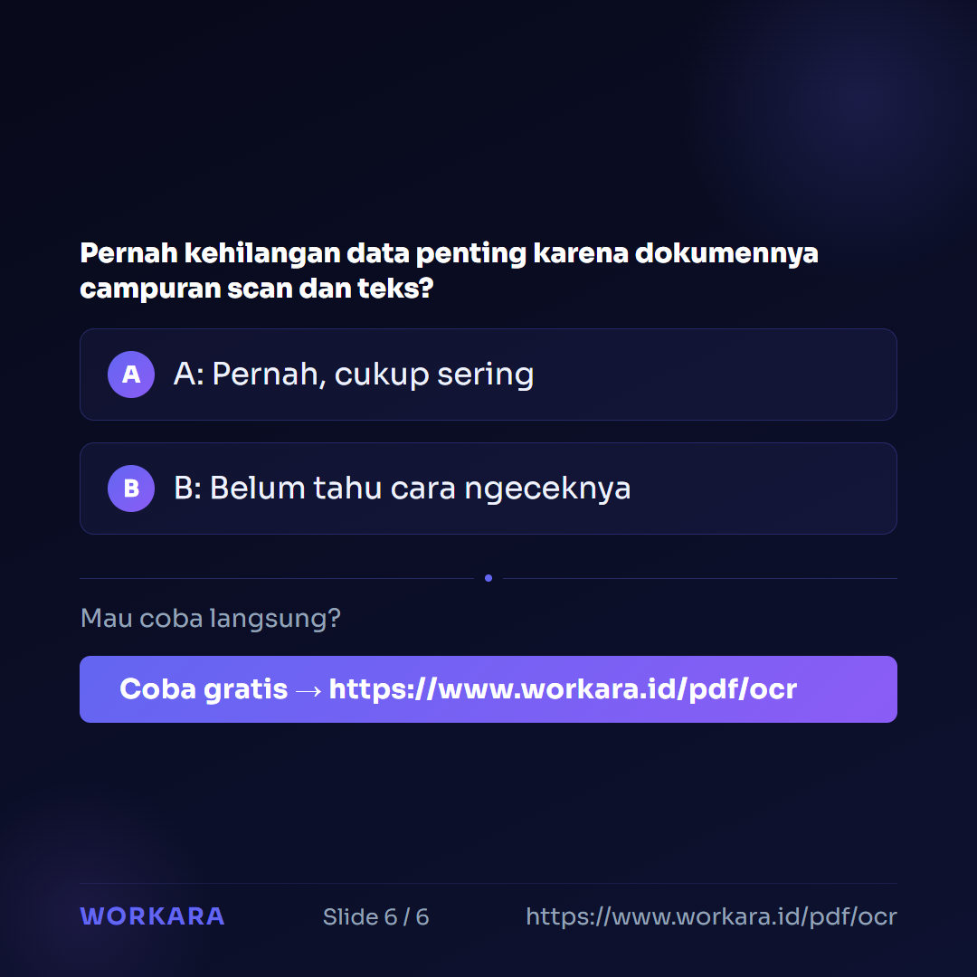 Coba PDF Organizer di Workara