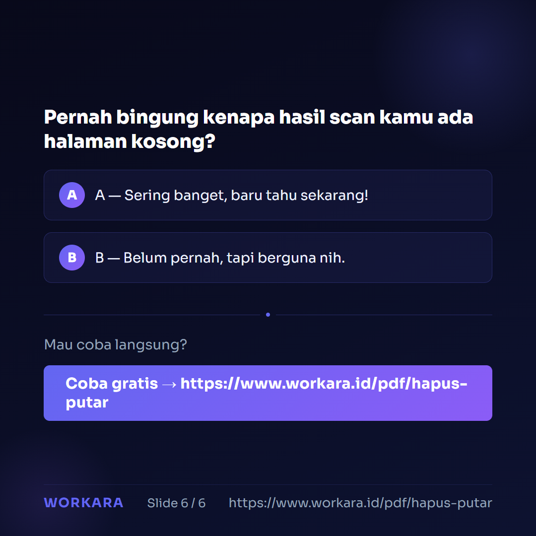 Coba PDF Organizer di Workara