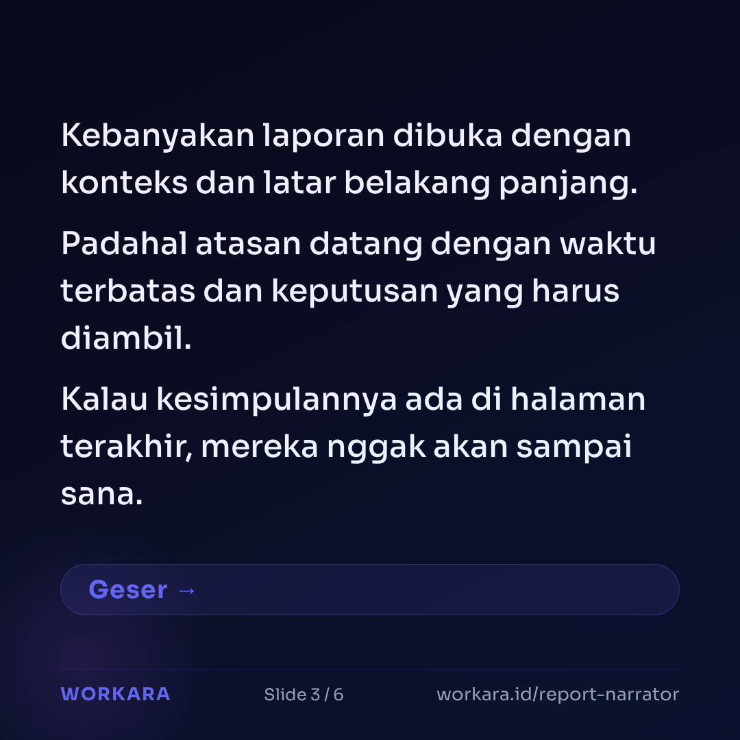 Ilustrasi Report Narrator - bagian 3