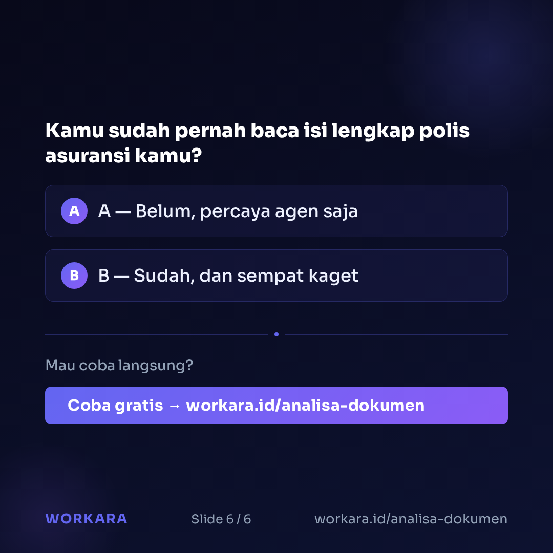 Coba Analisa Dokumen di Workara